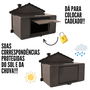 Caixa de correio modelo casinha cor bronze