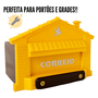 Caixa de correio modelo casinha reforçada amarela